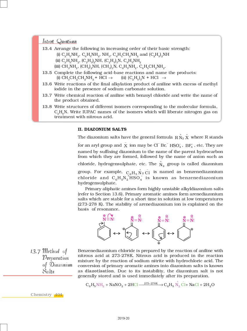 Ncert Book Class Chemistry Chapter Amines