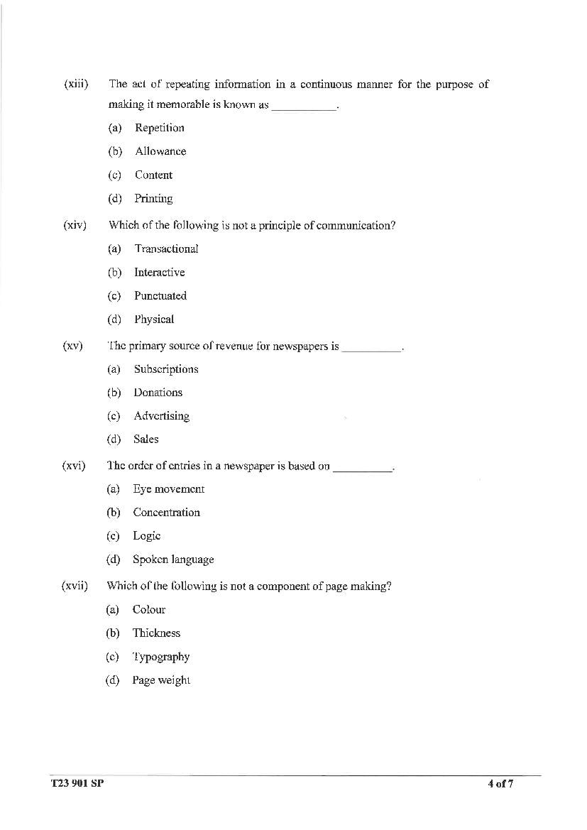 Icse Mass Media And Communication Specimen Paper Pdf Cisce Hot Sexy Girl