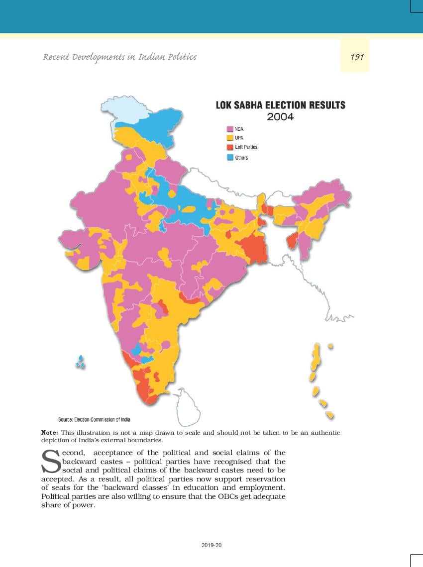 NCERT Book Class 12 Political Science Politics In India Since