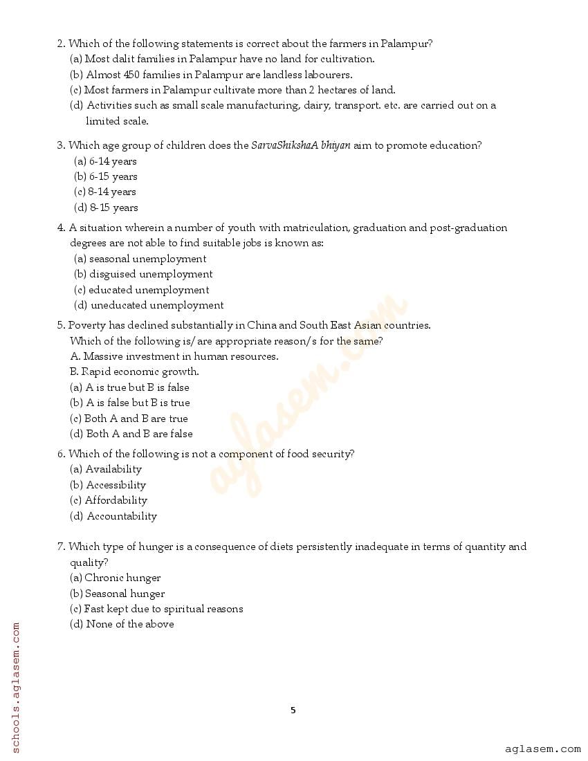 Class 9 Social Science Question Paper 2023 PDF 9th Annual Exam