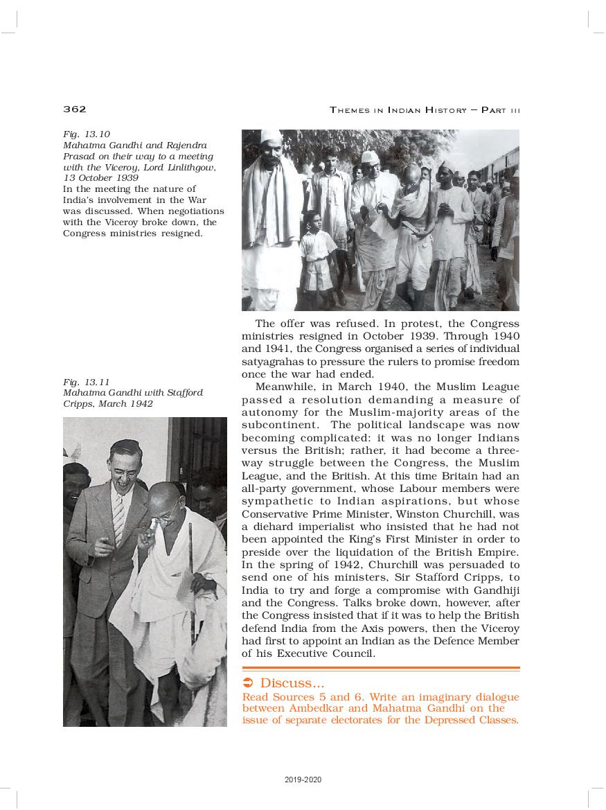 Up Board Book Class History Chapter Mahatma Gandhi And National