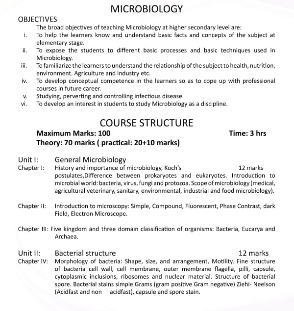 Jkbose Class Th Syllabus Pdf Jammu And Kashmir Board