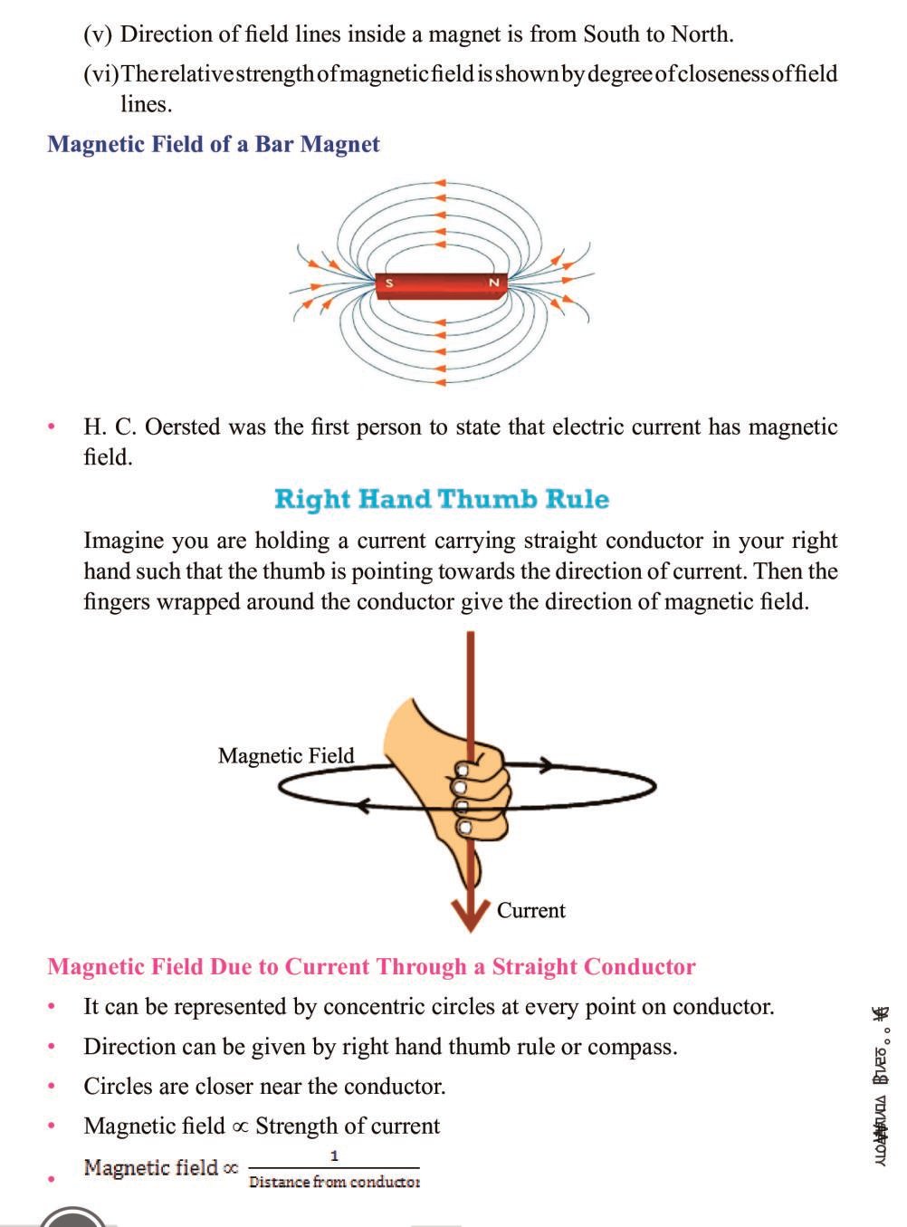 Class Science Magnetic Effects Of Electric Current Notes All