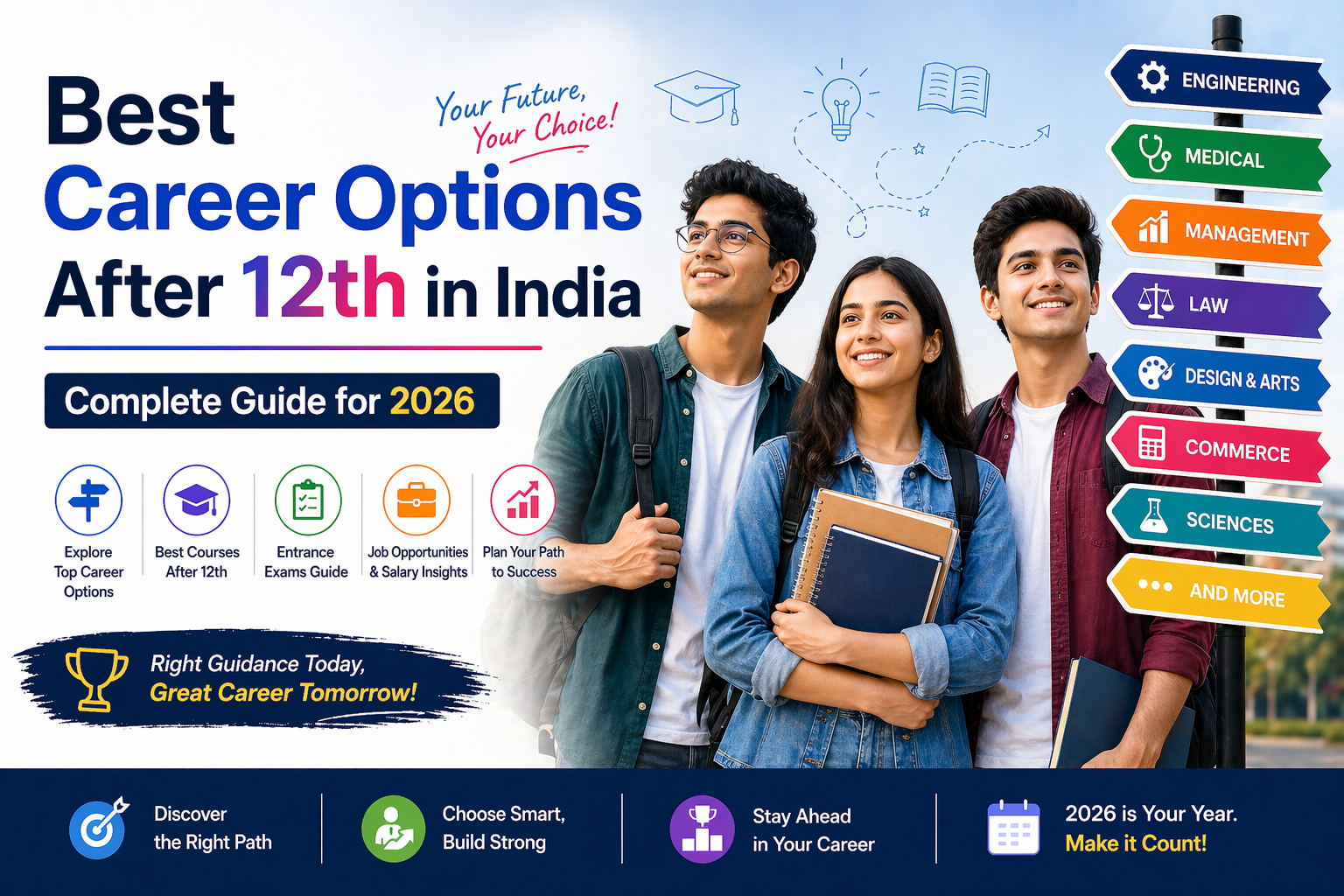 Best Career Options After 12th in India – Complete Guide for 2026