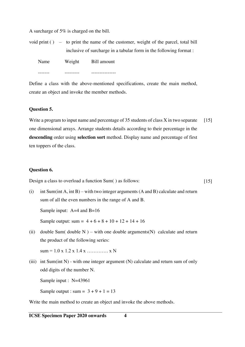 Icse class 10 computer applications sample paper 2020 2021 aglasem