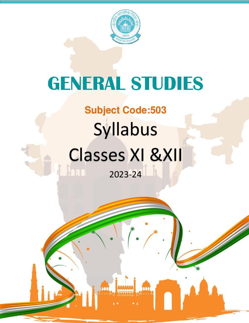 CBSE Class 11 Class 12 Syllabus 2023-24 General Studies - Page 1