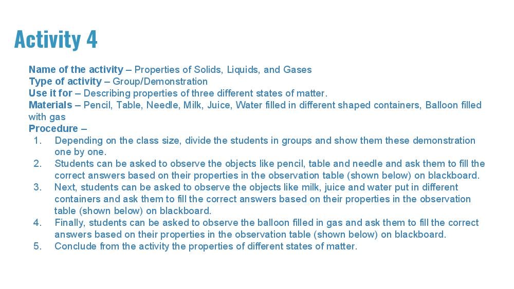 Teaching Material for Class 9 Chemistry – NCERT CBSE Handbook for Teachers