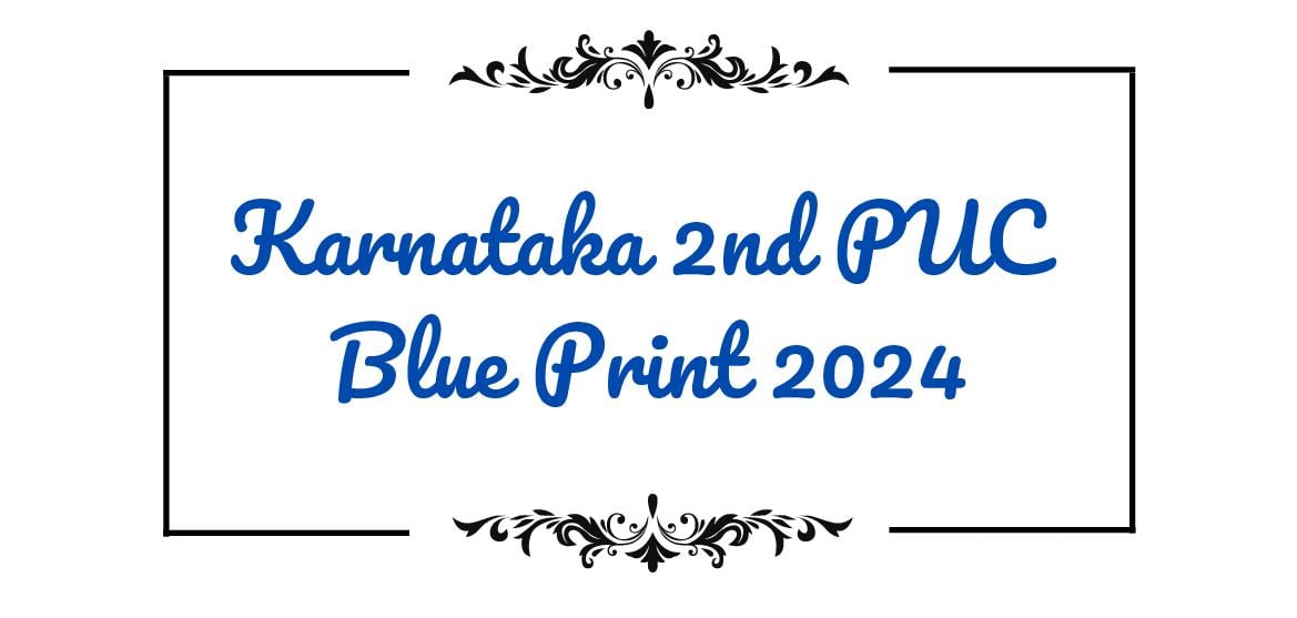 Karnataka 2nd PUC Maths Blueprint 2024 Download PDF