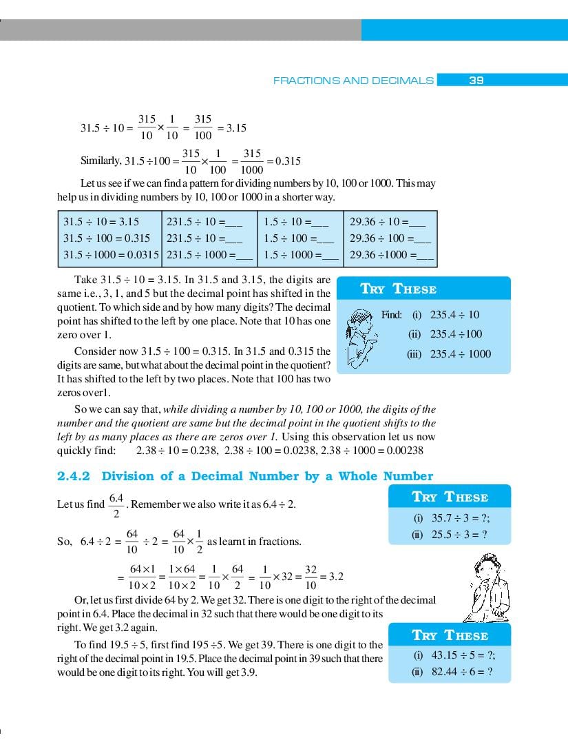 CBSE Class 7 Maths Chapter 2 Fractions And Decimals CBSE Study Group