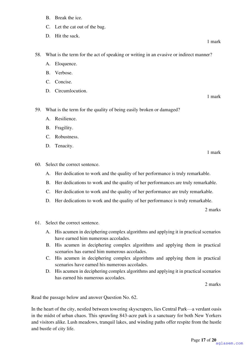 ACET 2023 Question Papers PDF with Solutions (3 Sessions)