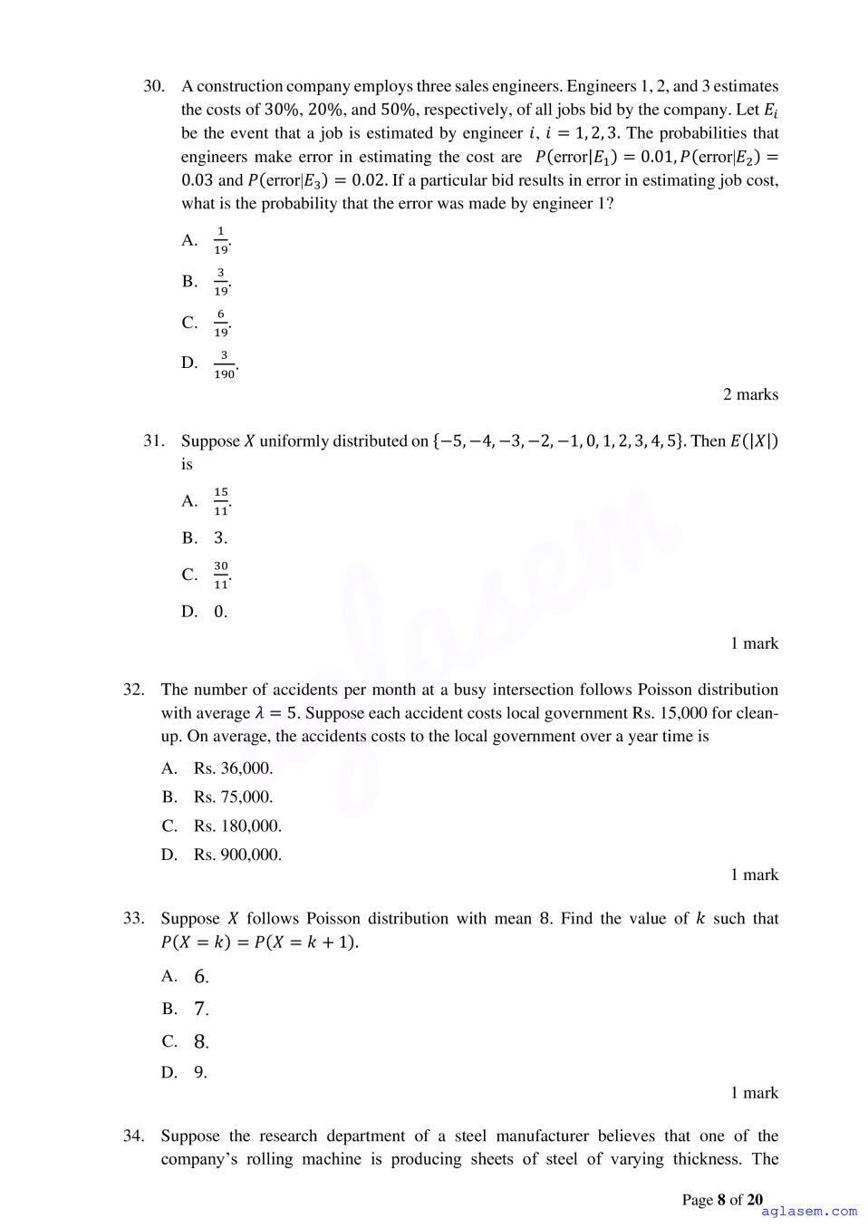 ACET 2023 Question Papers PDF with Solutions (3 Sessions)