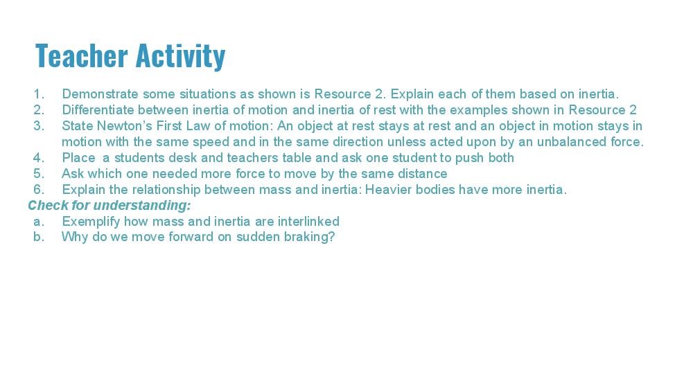 Teaching Material for Class 9 Physics – NCERT CBSE Handbook for Teachers