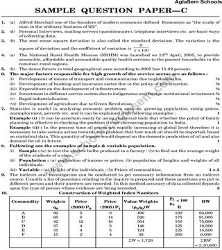 CBSE Class 11 Sample Paper for Economics Set c