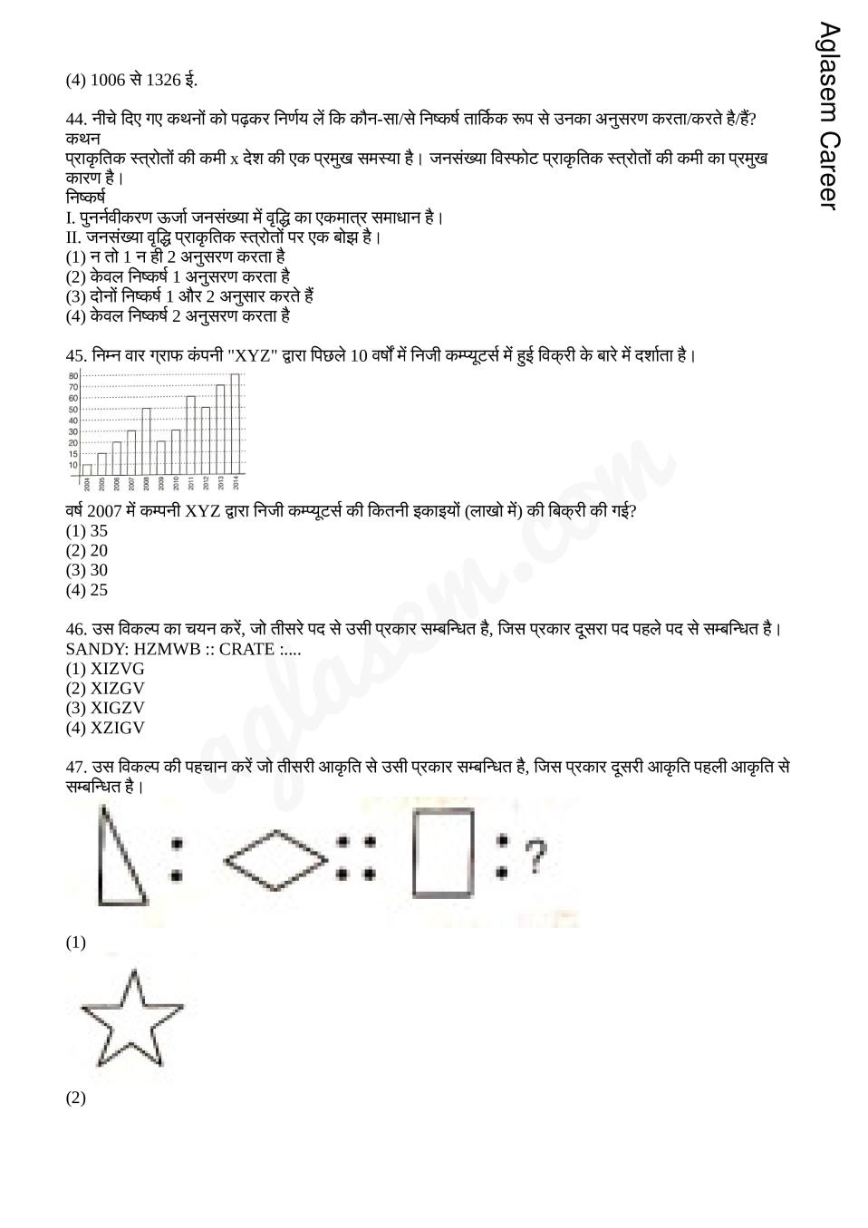 Railway RRC Group D Model Question Paper 2019 in Hindi – Practice Set 1