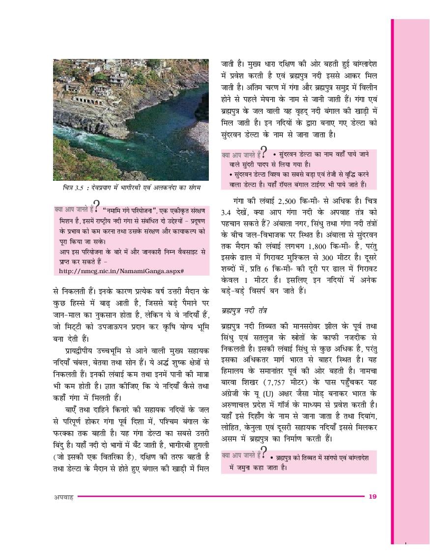 UP Board Book Class 9 Social Science (भूगोल) Chapter 3 अपवाह