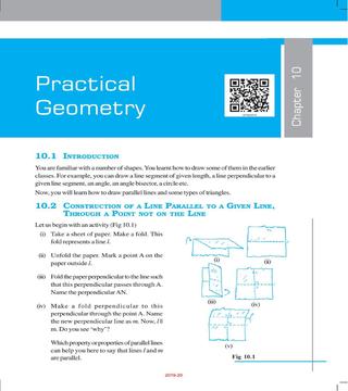 NCERT Book Class 7 Maths Chapter 10 Practical Geometry