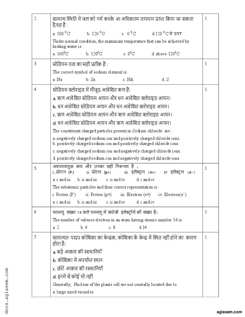 rbse-9th-model-paper-2023-science-download