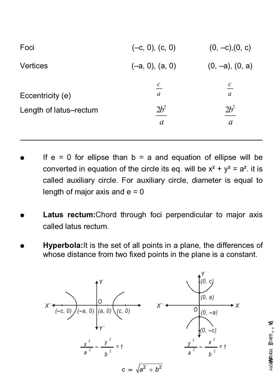 case study on conic sections class 11