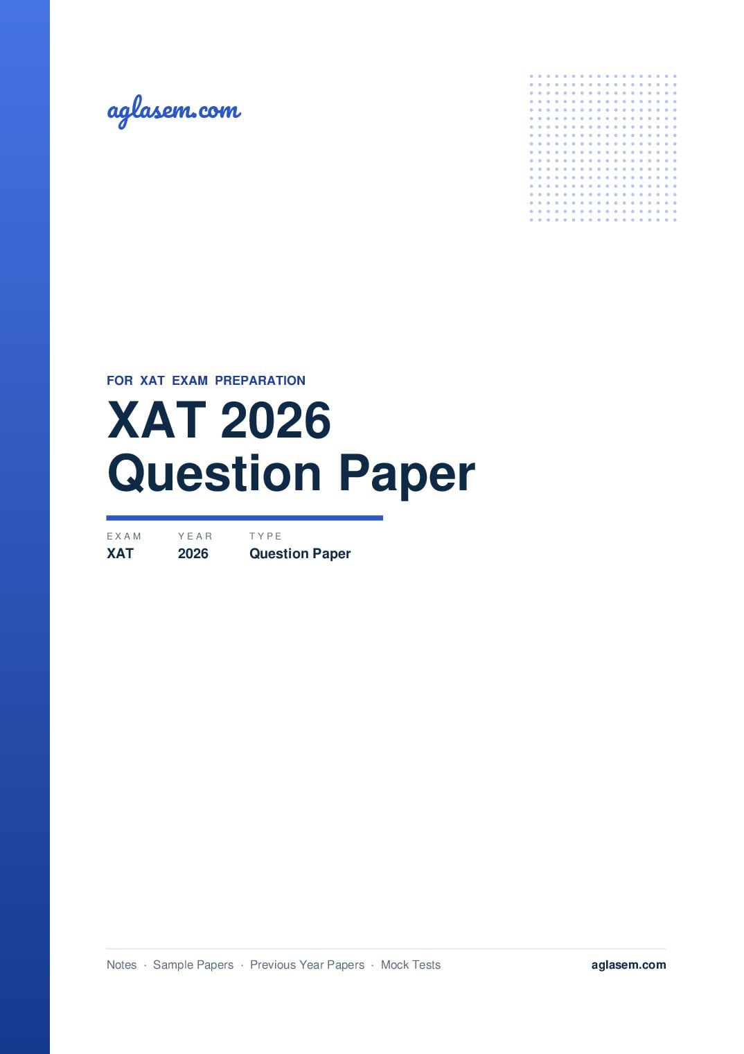 XAT 2026 Question Paper - Page 1 of 46