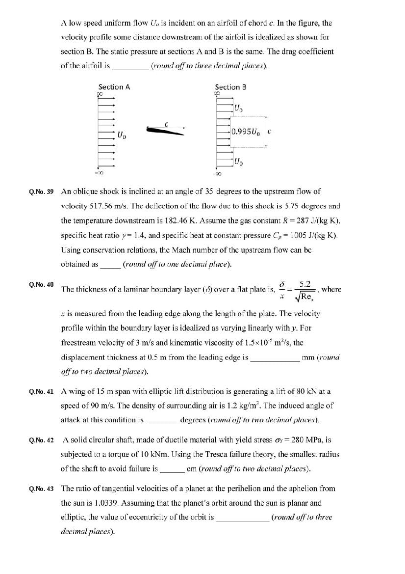 GATE 2020 Question Papers PDF with Answer Keys (27 Papers)