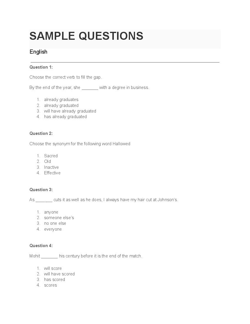LPUNEST 2023 Sample Paper for B.Com - Page 1