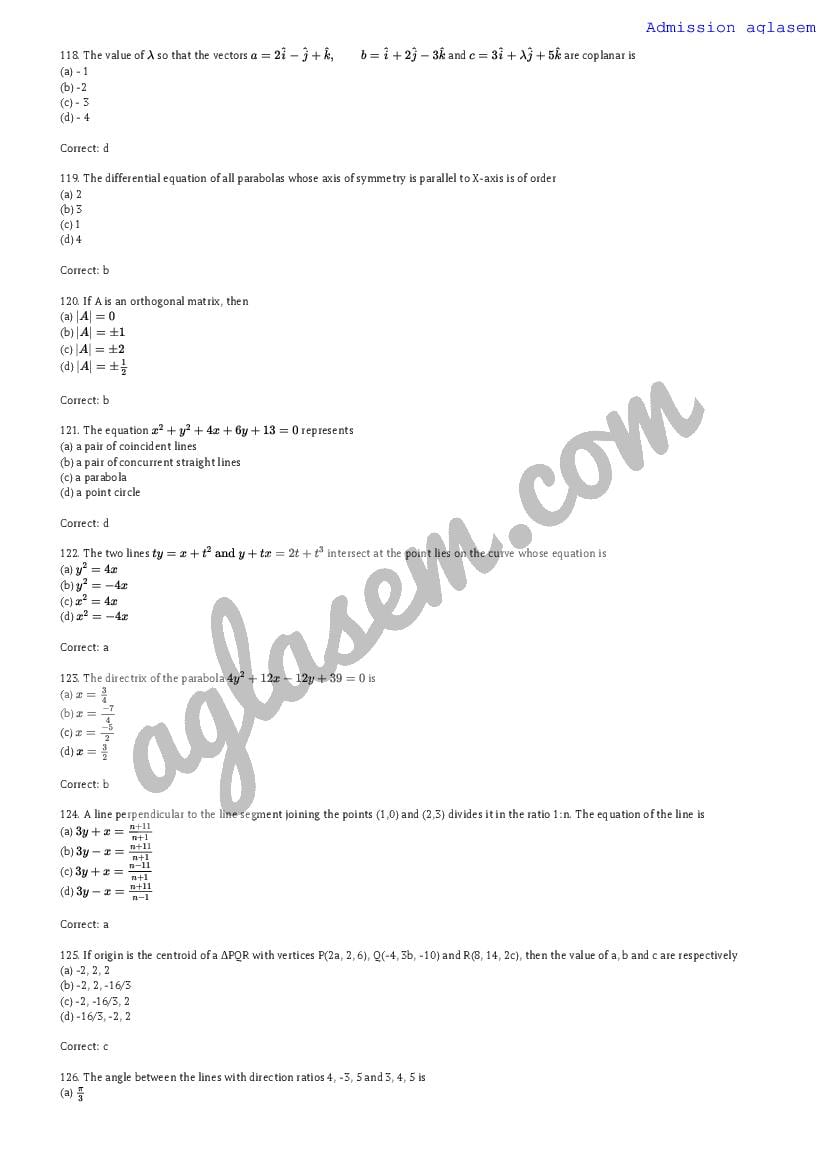 AMUEEE 2018 Question Paper PDF (Free Download)