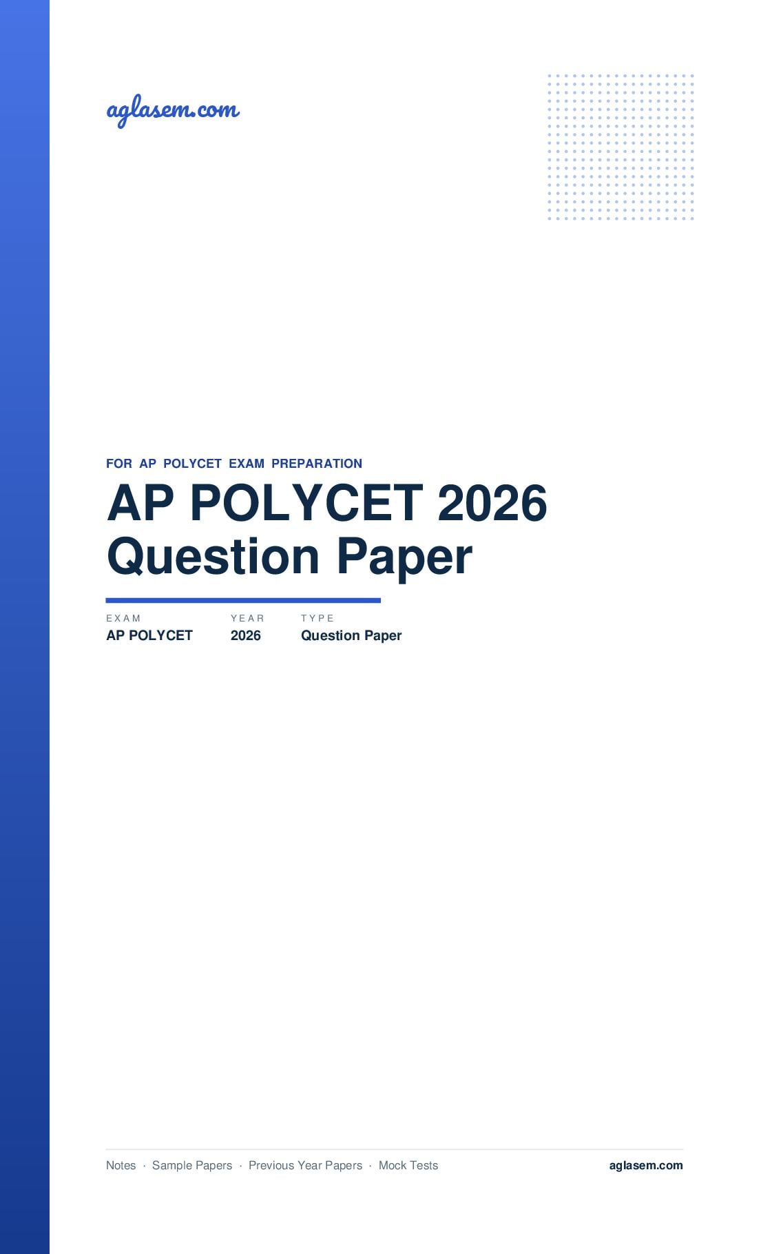 AP POLYCET 2026 Question Paper - Page 1 of 29