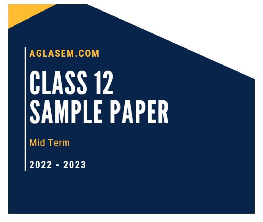 Class 12 Sample Paper 2023 Hindi (Mid Term) - Page 1