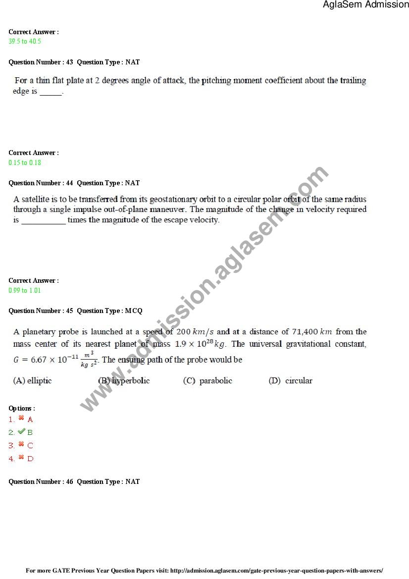GATE 2015 Question Papers PDF with Answers (30 Papers)