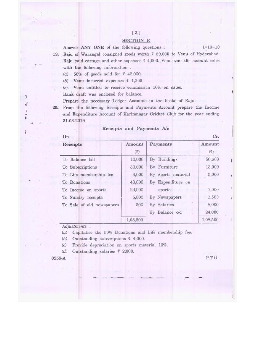 TS Inter 2nd Year Commerce Model Paper 2023 (PDF) Telangana