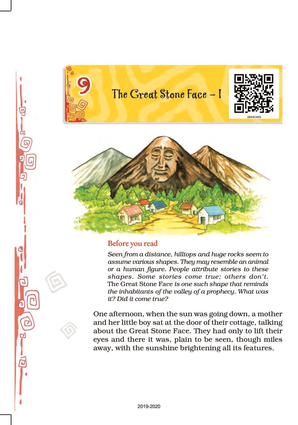 NCERT Book Class 8 English (Honeydew) Chapter 9 The Great Stone Face–I - Page 1