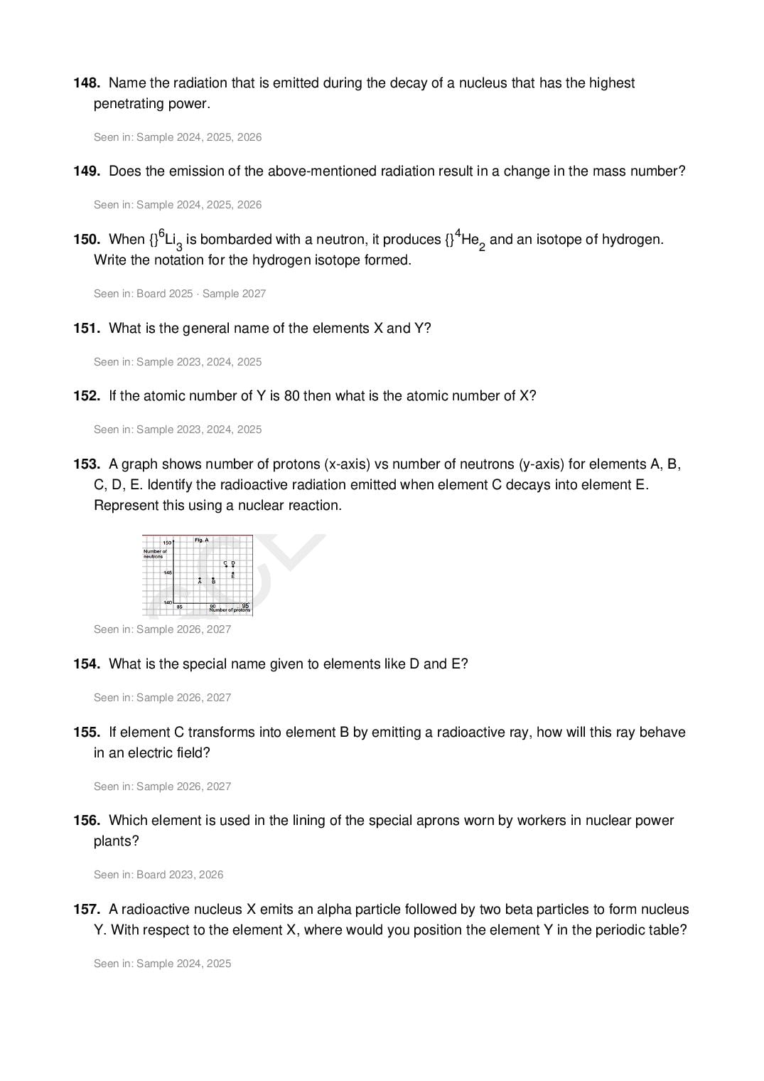 ICSE Class 10 Physics Important Questions 2027 (PDF)