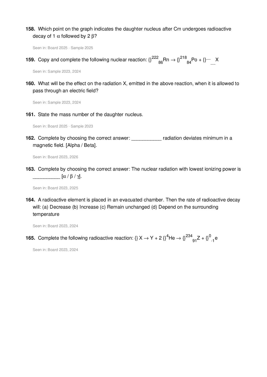 ICSE Class 10 Physics Important Questions 2027 (PDF)