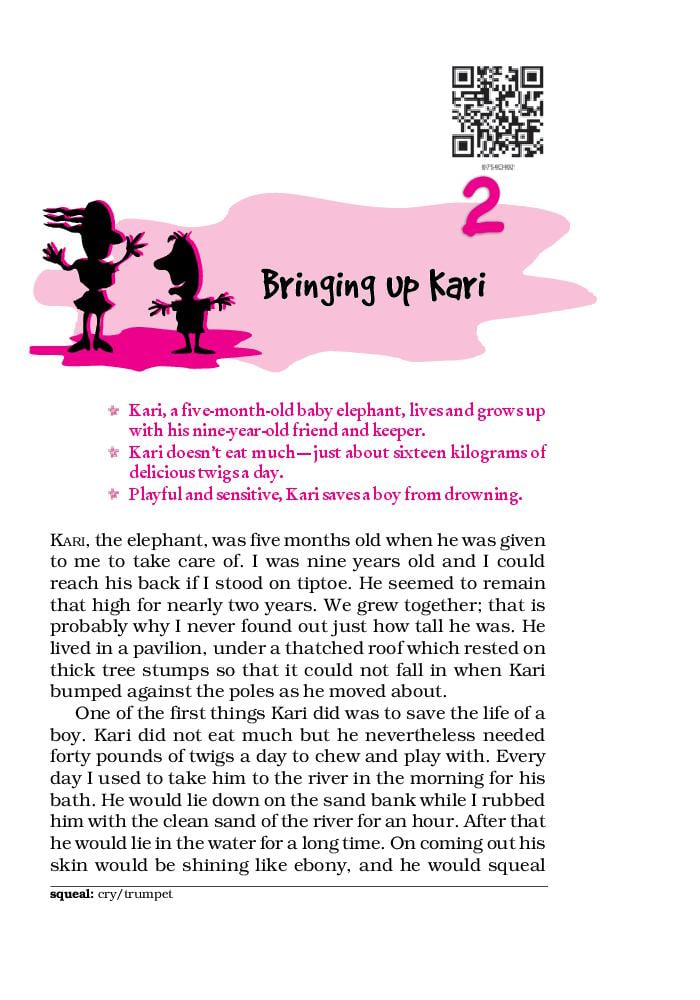 NCERT Book Class 7 English (The Alien Hand) Chapter 2 Bringing up Kari - Page 1