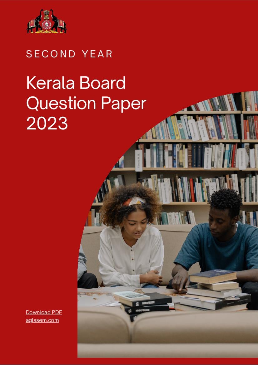 Kerala Plus Two Question Paper 2023 Accountancy with AFS - Page 1