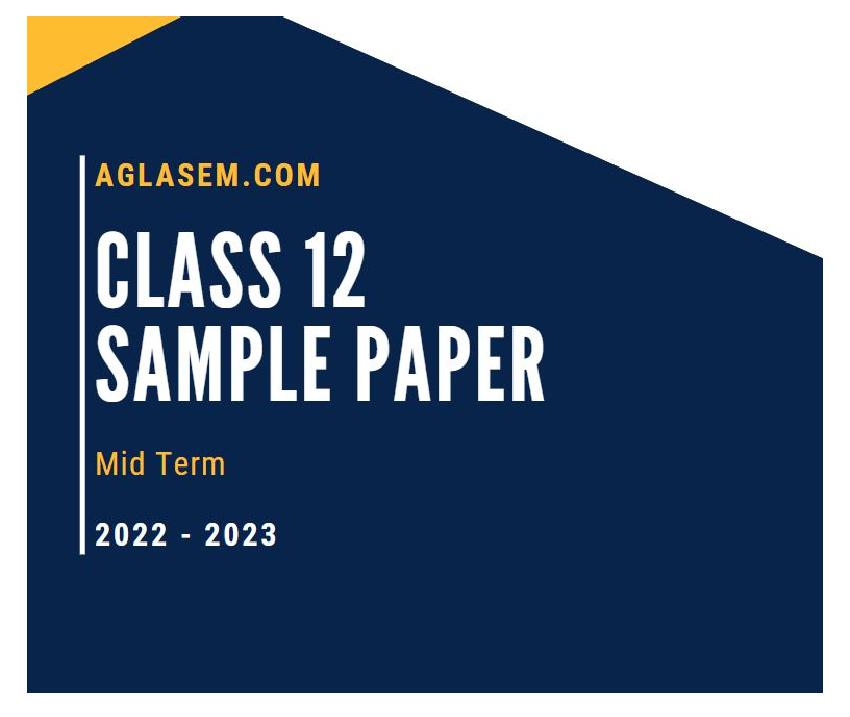 Class 12 Sample Paper 2023 Phsycial Education (Mid Term) - Page 1