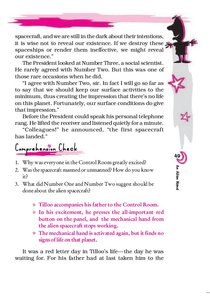 NCERT Book Class 7 English An Alien Hand Chapter 7 Chandni AglaSem 