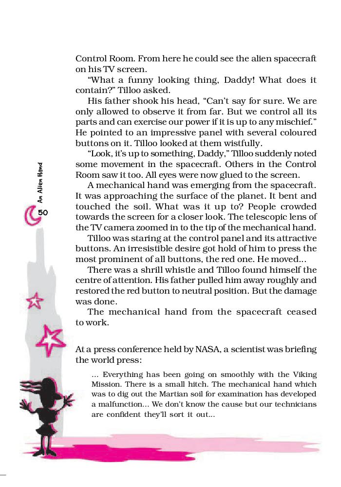 NCERT Book Class 7 English Chapter 7 An Alien Hand PDF 