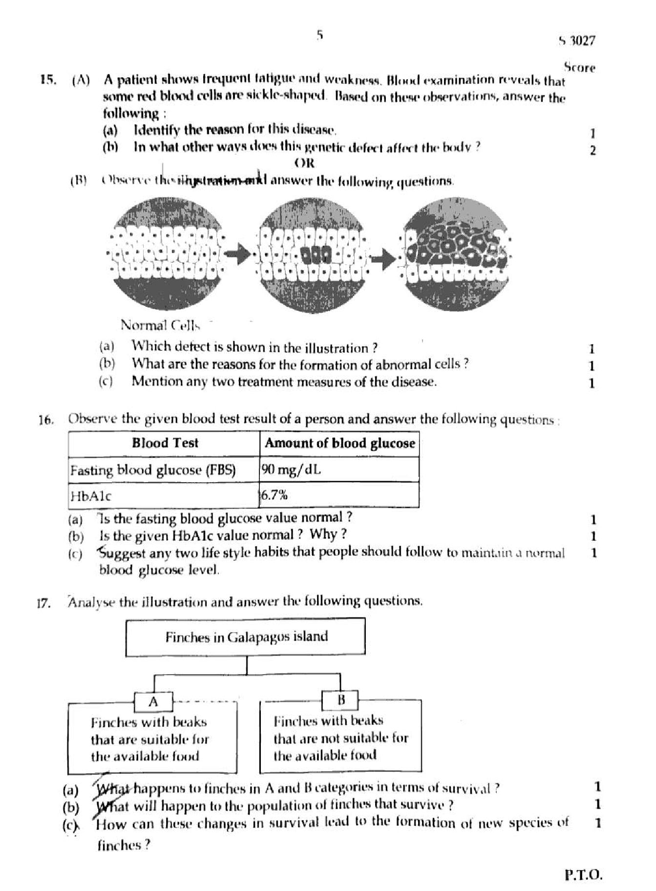 Kerala SSLC Biology Question Paper 2026 PDF – Download Previous Year Papers 2025, 2024
