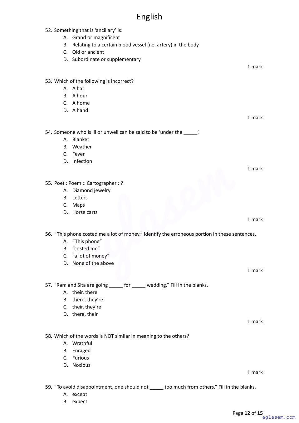 ACET 2024 Question Papers PDF with Solutions (3 Sessions)