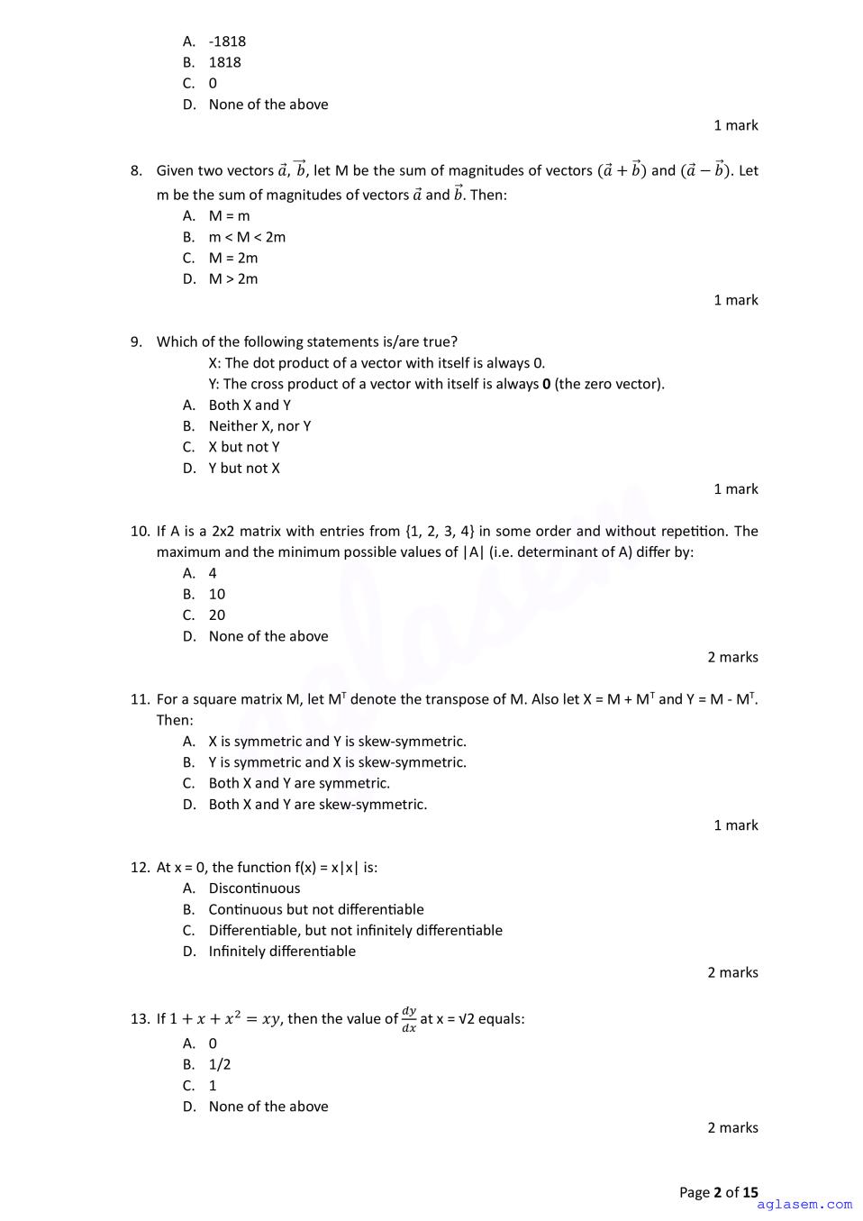 ACET 2024 Question Papers PDF with Solutions (3 Sessions)
