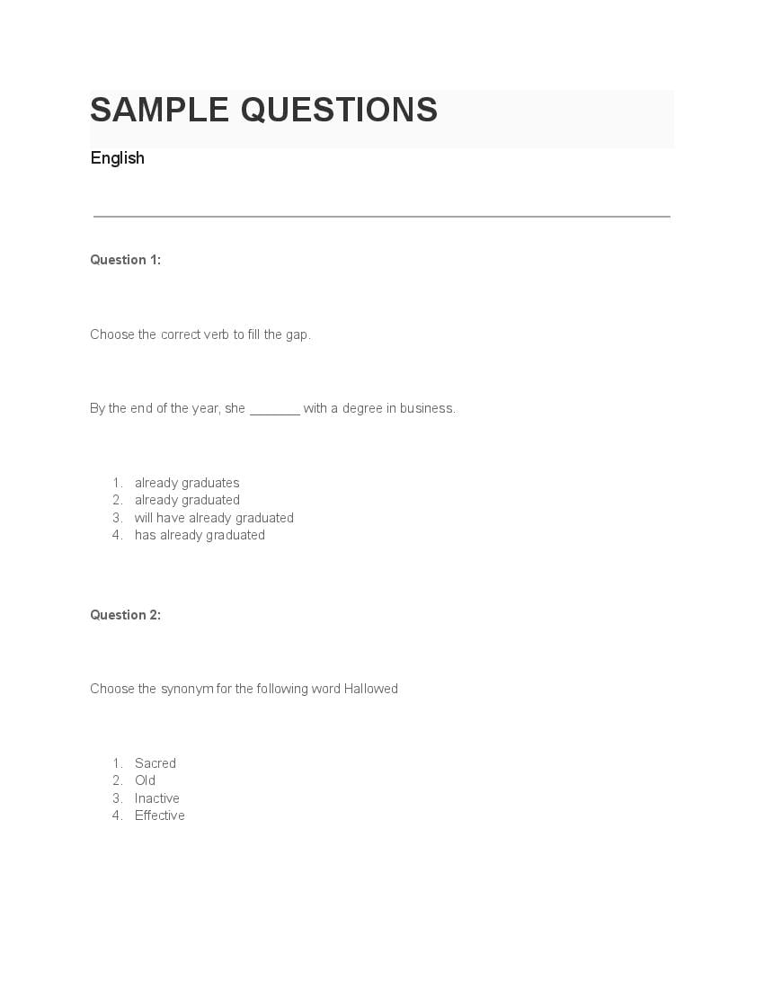 LPUNEST 2023 Sample Paper for BBA MBA Integrated - Page 1
