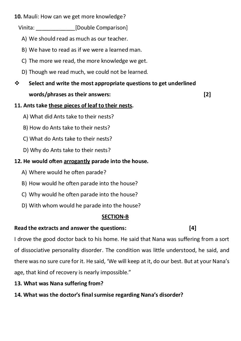 GSEB Std 11 Science English FL (English Medium) Question Paper 2020 (PDF)
