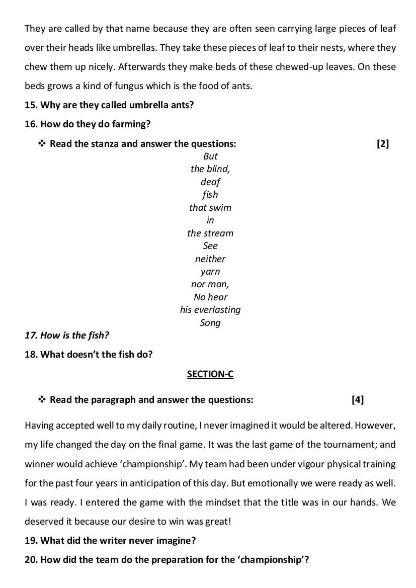 GSEB Std 11 Science English FL (English Medium) Question Paper 2020 (PDF)