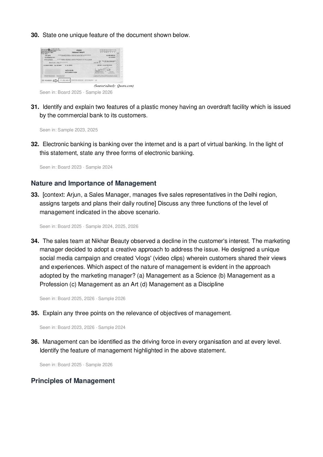 ISC Class 12 Commerce Important Questions 2027 (PDF)