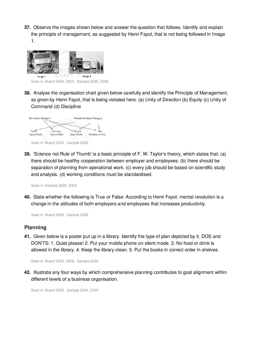 ISC Class 12 Commerce Important Questions 2027 (PDF)