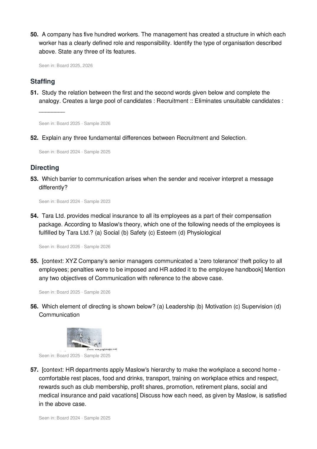 ISC Class 12 Commerce Important Questions 2027 (PDF)