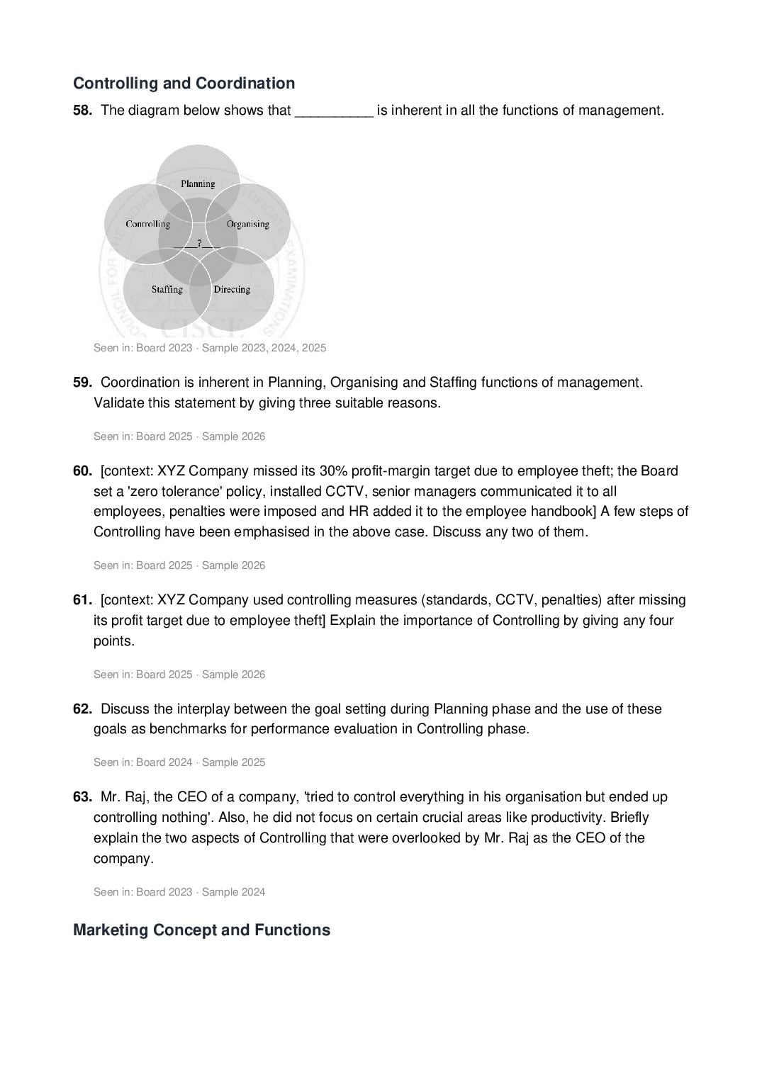 ISC Class 12 Commerce Important Questions 2027 (PDF)