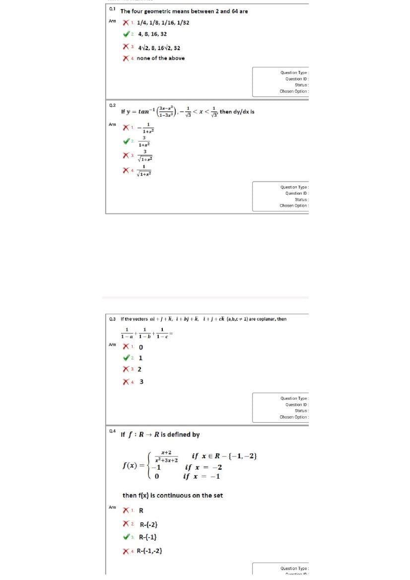 NIMCET 2021 Question Paper - Page 1