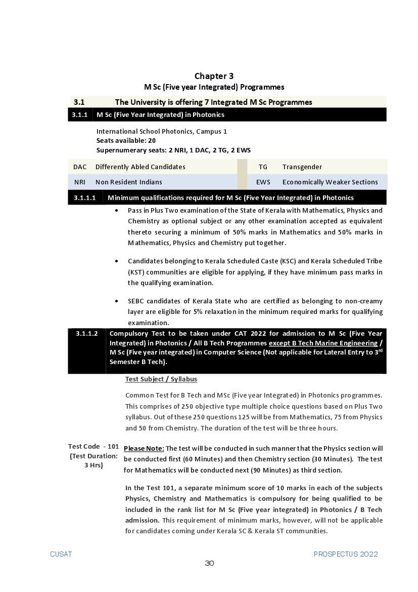 CUSAT CAT Syllabus 2023 (PDF Download) - Check Topics and Exam Pattern